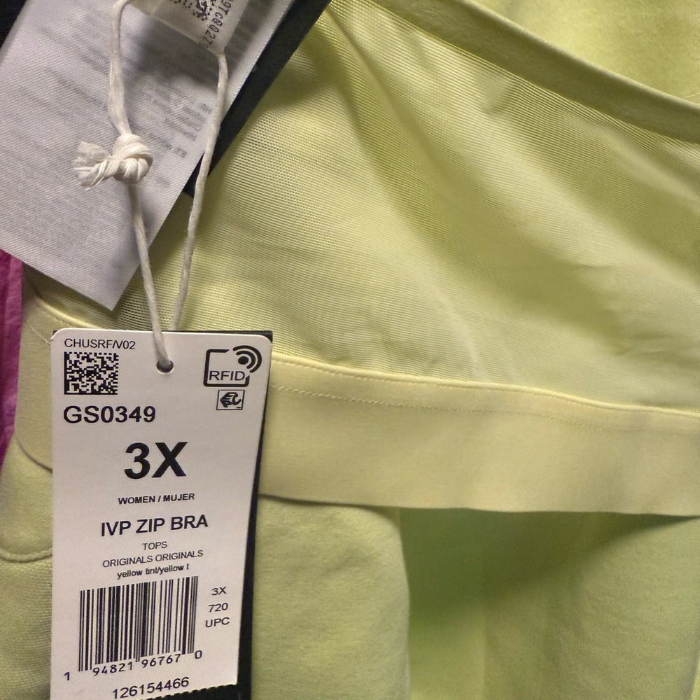 NWT IVY PARK x ADIDAS BEYONCÉ Sports Bra in Yellow 2X or 3X - Picture 10 of 14